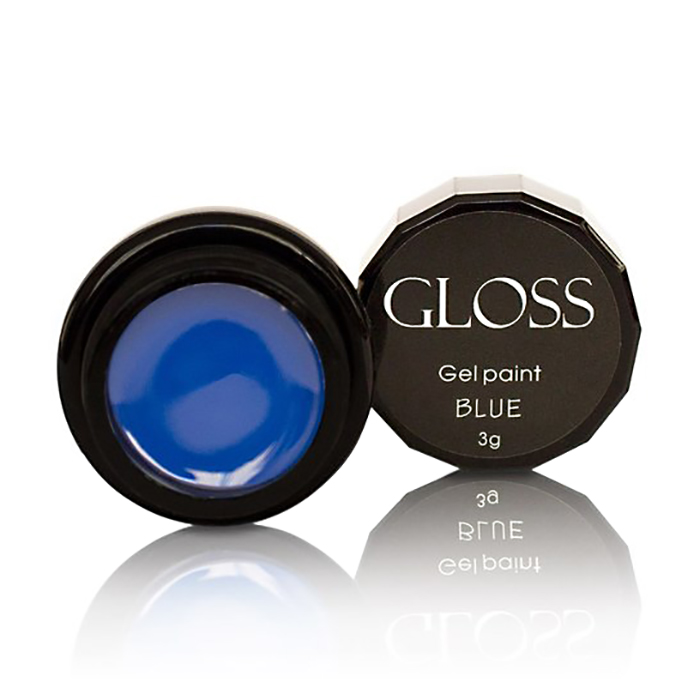 Гель-фарба для нігтів Gloss Gel Paint Blue, 3 г