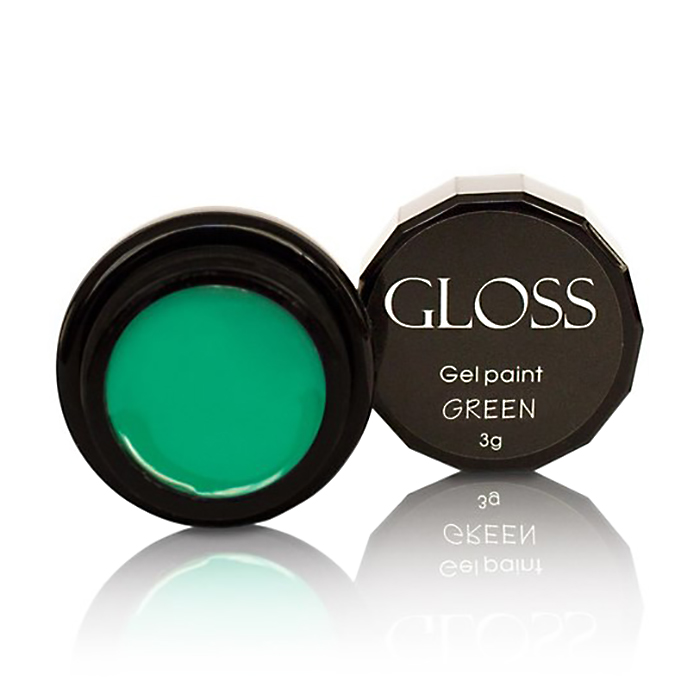 Гель-фарба для нігтів Gloss Gel Paint Green, 3 г