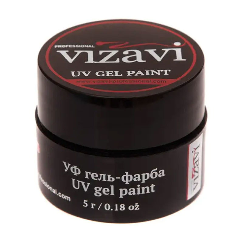 Гель-фарба для нігтів Vizavi Professional UV Gel Paint 15 Темно синя, 5 г